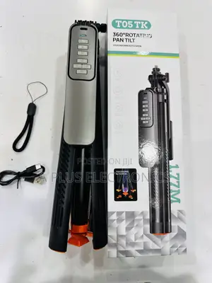 T05 1.77M Tripod Stand Adjustable Camera Phone Holder