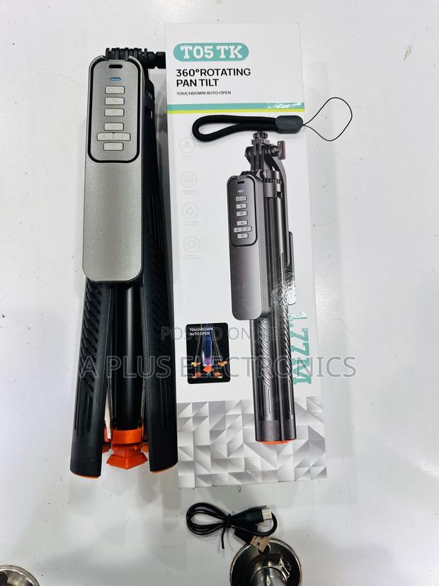 T05 1.77M Tripod Stand Multi Purpose Camera Phone Stand