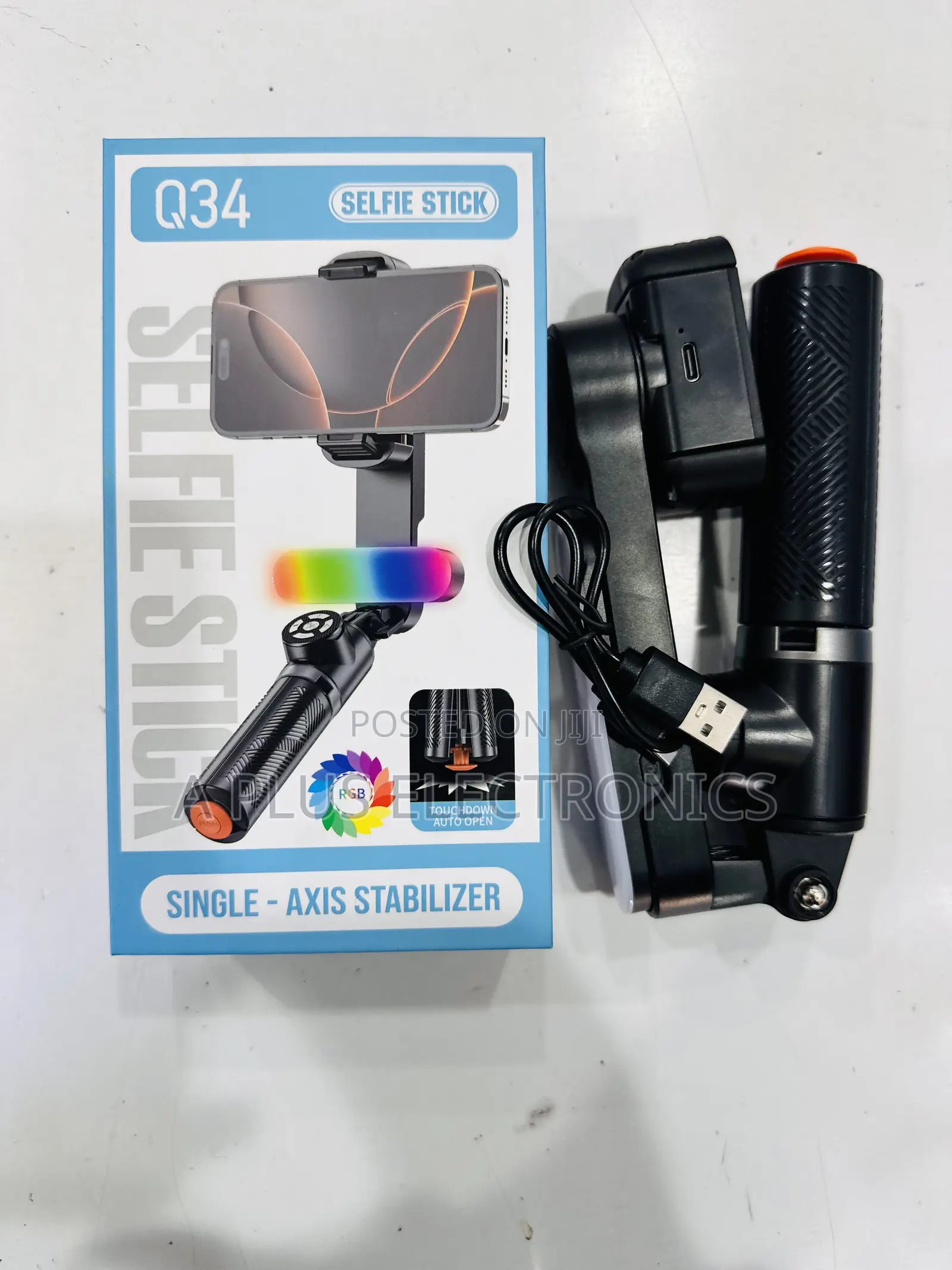 Q34 Phone Gimbal (Phone Stabilizer)+ Selfie Stick | 3 Axis