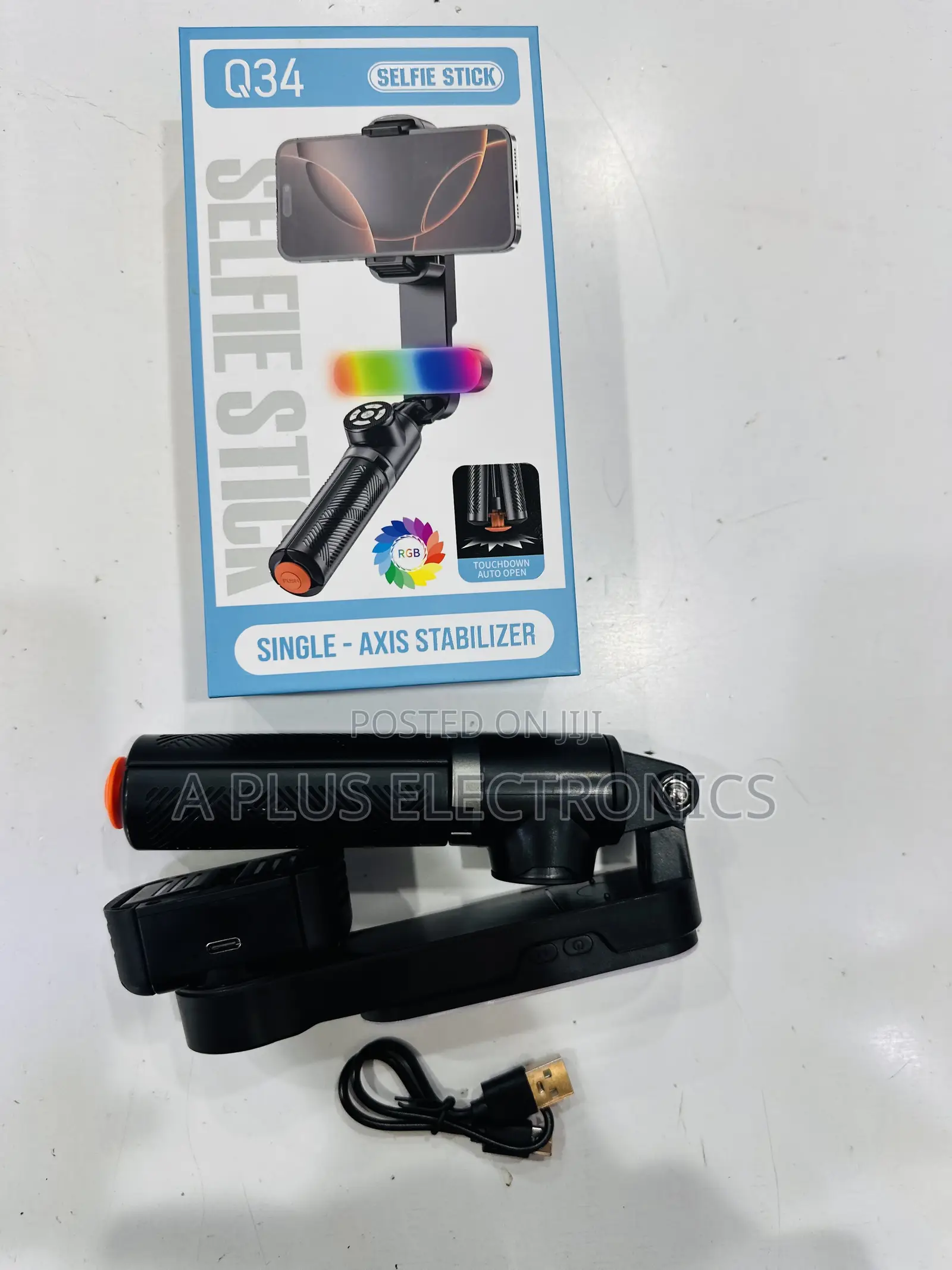 Q34 Phone Gimbal (Phone Stabilizer)+ Selfie Stick | Handheld
