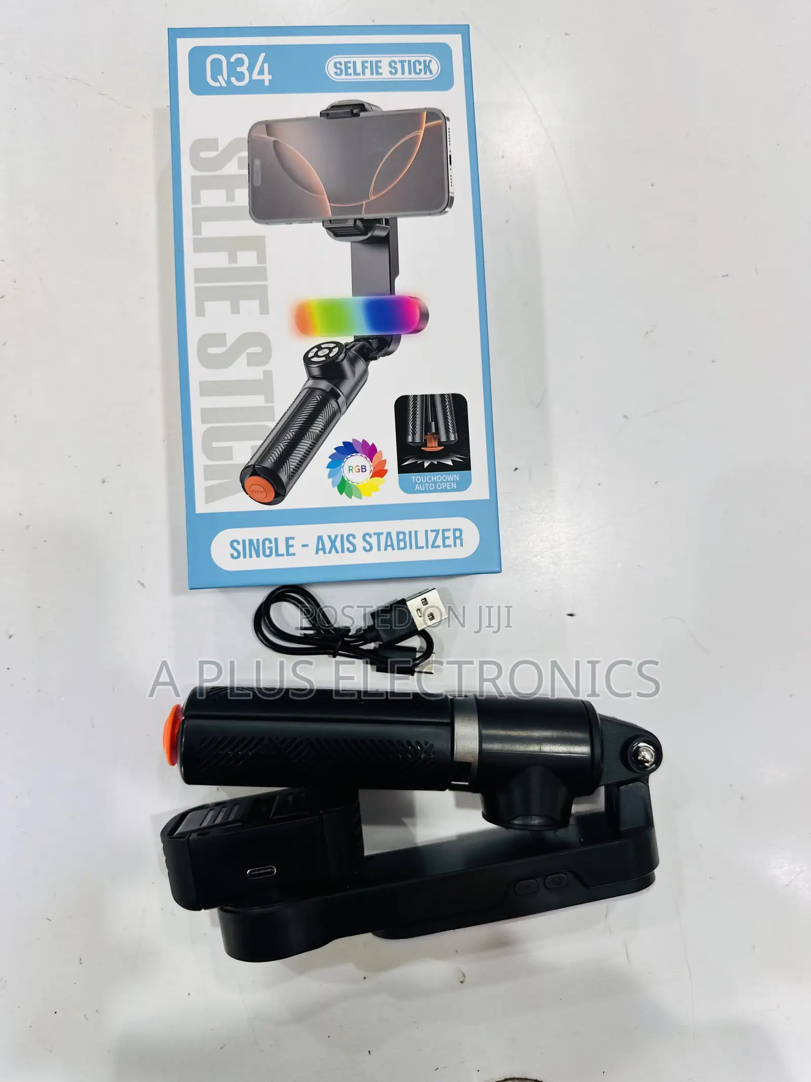 Q34 Phone Gimbal (Phone Stabilizer)+ Selfie Stick | Handheld