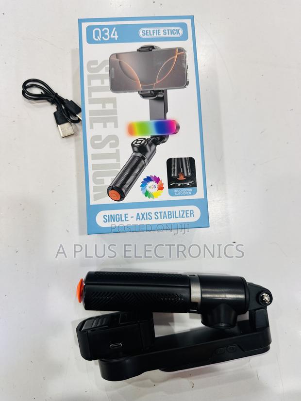 Q34 Phone Gimbal (Phone Stabilizer)+ Selfie Stick | Portable
