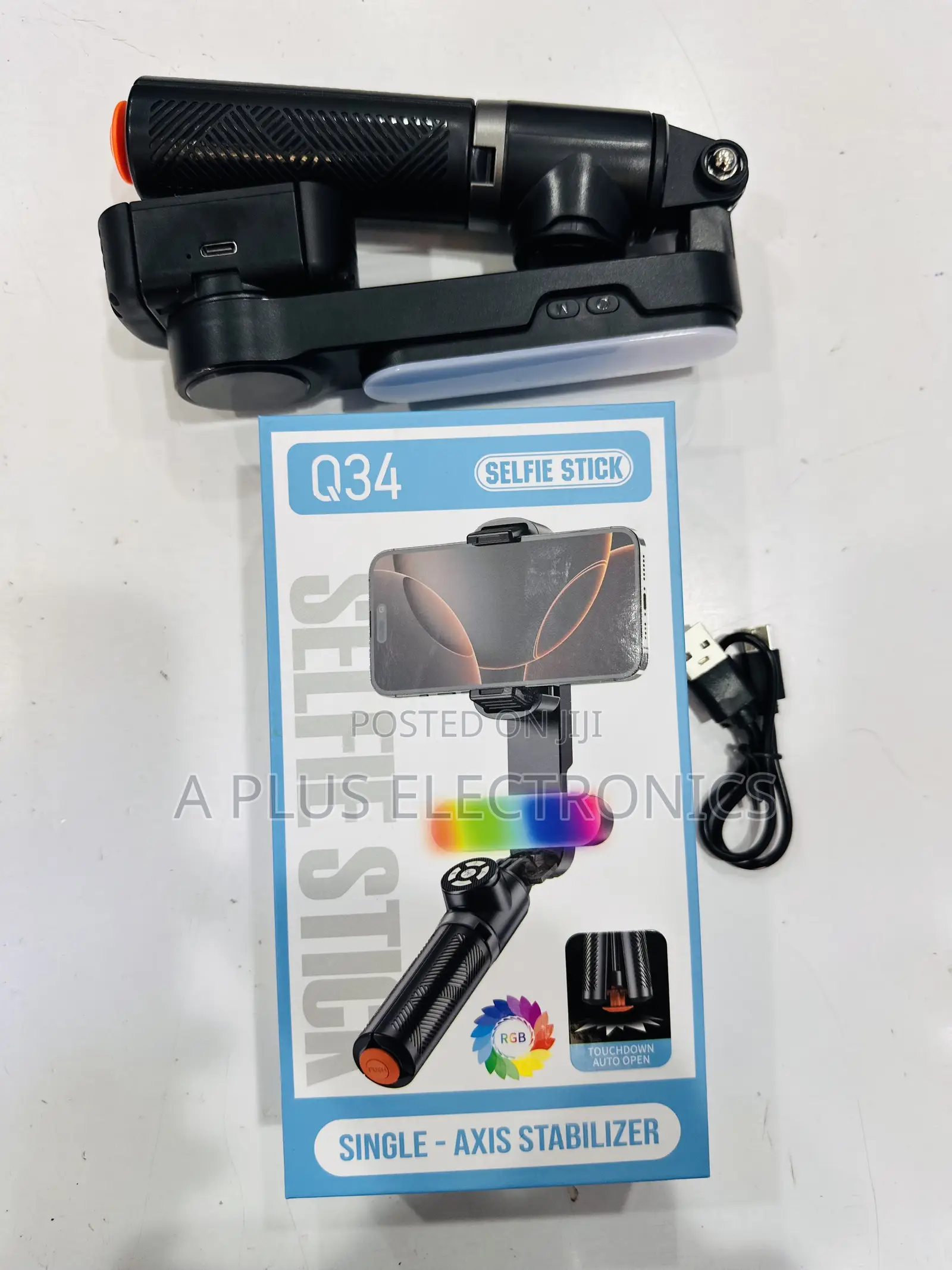 Q34 Phone Gimbal (Phone Stabilizer)+ Selfie Stick | Phone Video