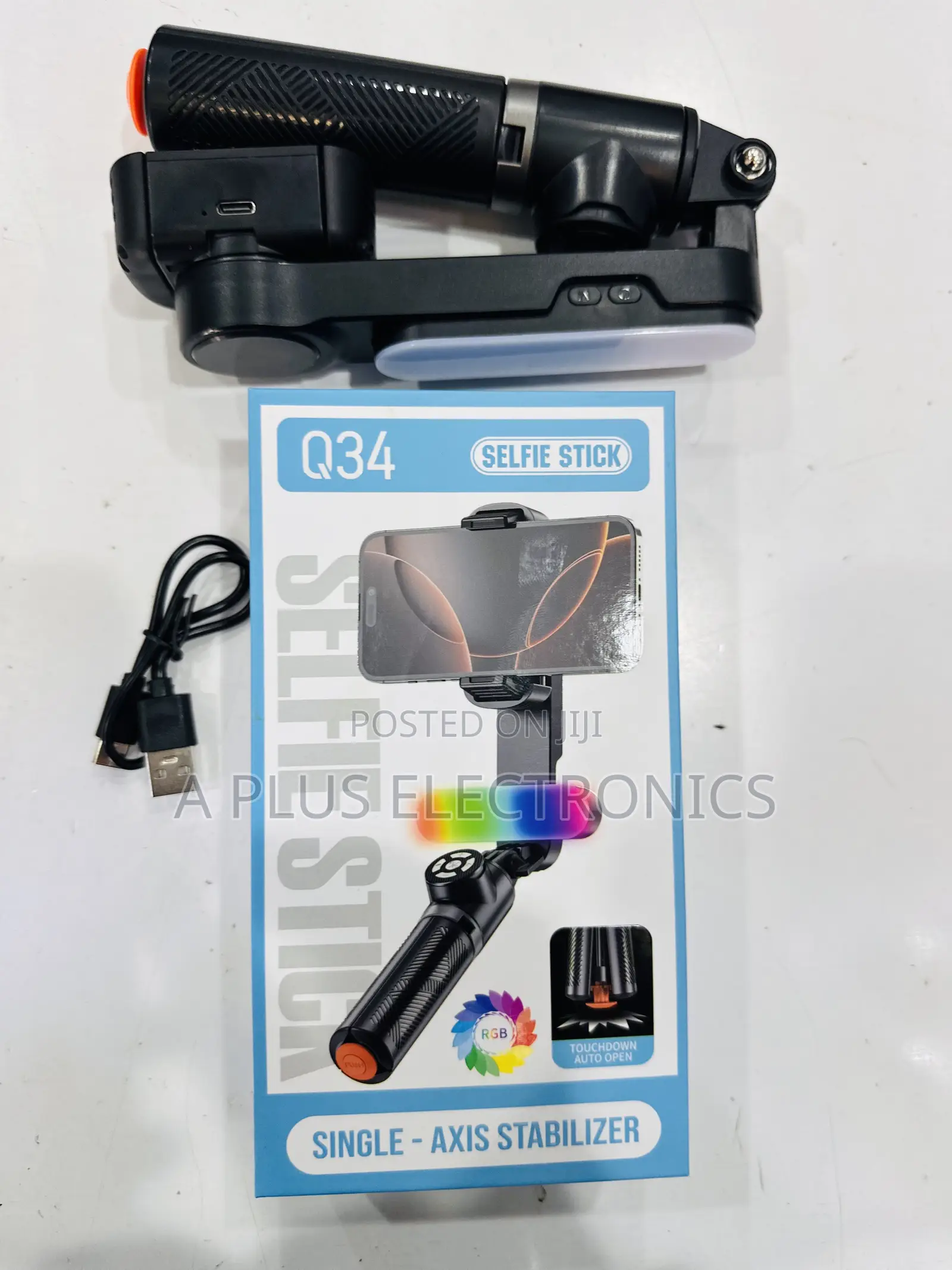 Q34 Phone Gimbal (Phone Stabilizer)+ Selfie Stick | Phone Video