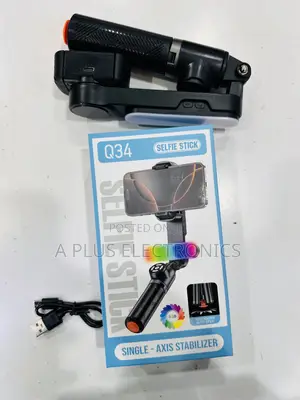 Q34 Phone Gimbal (Phone Stabilizer)+ Selfie Stick | Smartphone Gimbal