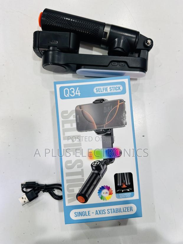 Q34 Phone Gimbal (Phone Stabilizer)+ Selfie Stick | Smartphone Gimbal