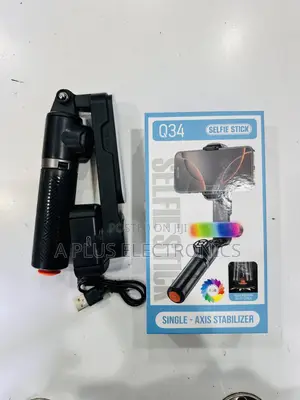 Q34 Phone Gimbal (Phone Stabilizer)+ Selfie Stick | Smartphone Gimbal