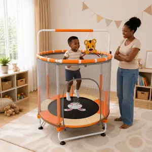5FT Kids Indoor Outdoor Trampoline With Safety Net