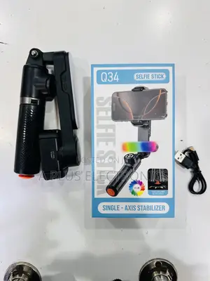 Q34 Phone Gimbal (Phone Stabilizer)+ Selfie Stick | All in One