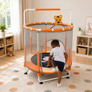 5FT Children Mini Trampoline With Protective Net
