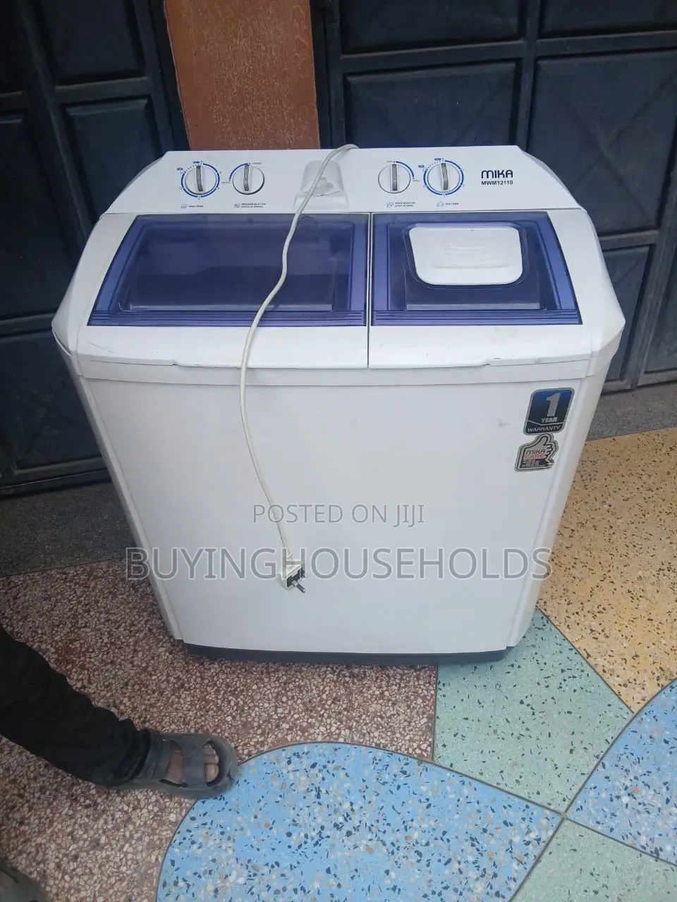 Mika 10kg Twin Tub Washing Machine