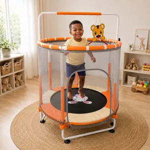 5FT Kids Trampoline With Safety Net and Handlebar
