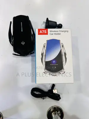 A7S Wireless Charging Phone Holder | Automatic Car Phone Mount