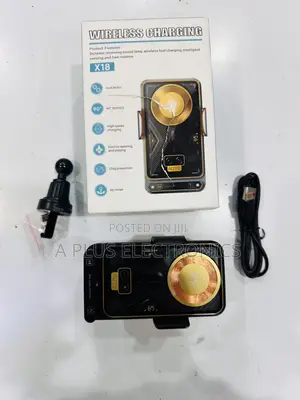 X18 Wireless Charging Car Phone Holder Smart Sensor Charging Mount