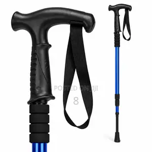 Adjustable Hiking Pole With Wrist Strap and Rubber Tip