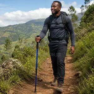 Adjustable Trekking Walking Pole With T Handle