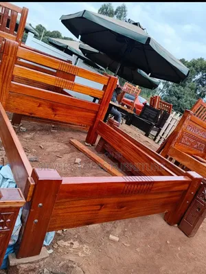 5by6 Beams Mahogany Bed