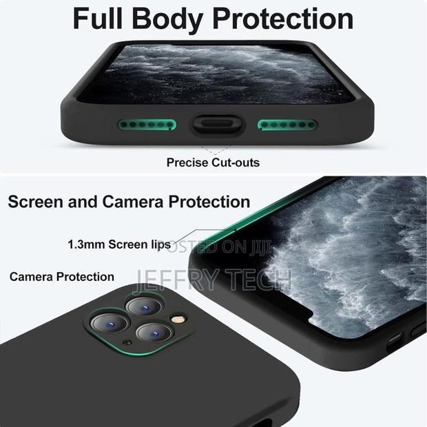 Soft Silicone Slim Shockproof Case for Apple iPhone 11 Pro Max - Black - thumbnail 2