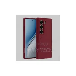 Soft Silicone Back Cover for Tecno Camon 40 Shockproof, Ultra-– Maroon