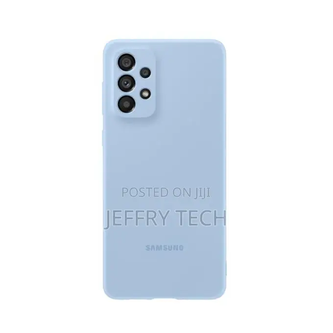 Samsung Galaxy A73 5G - Light Blue, Anti-Fingerprint, Silicone Case