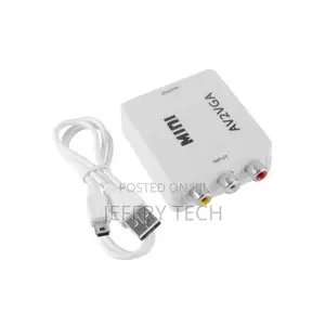 Mini HD AV to VGA Video Converter Convertor Box