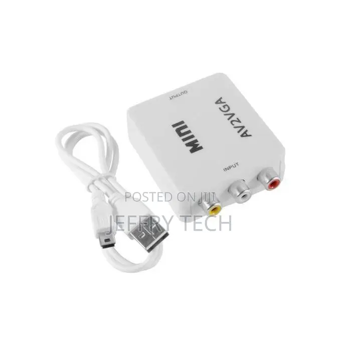 Mini HD AV to VGA Video Converter Convertor Box