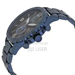 Fossil JR1530 Nate Chronograph Blue Stainless Steel Watch