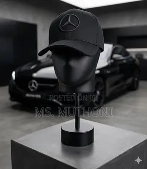 Sleek Black Mercedes-Benz Baseball Cap