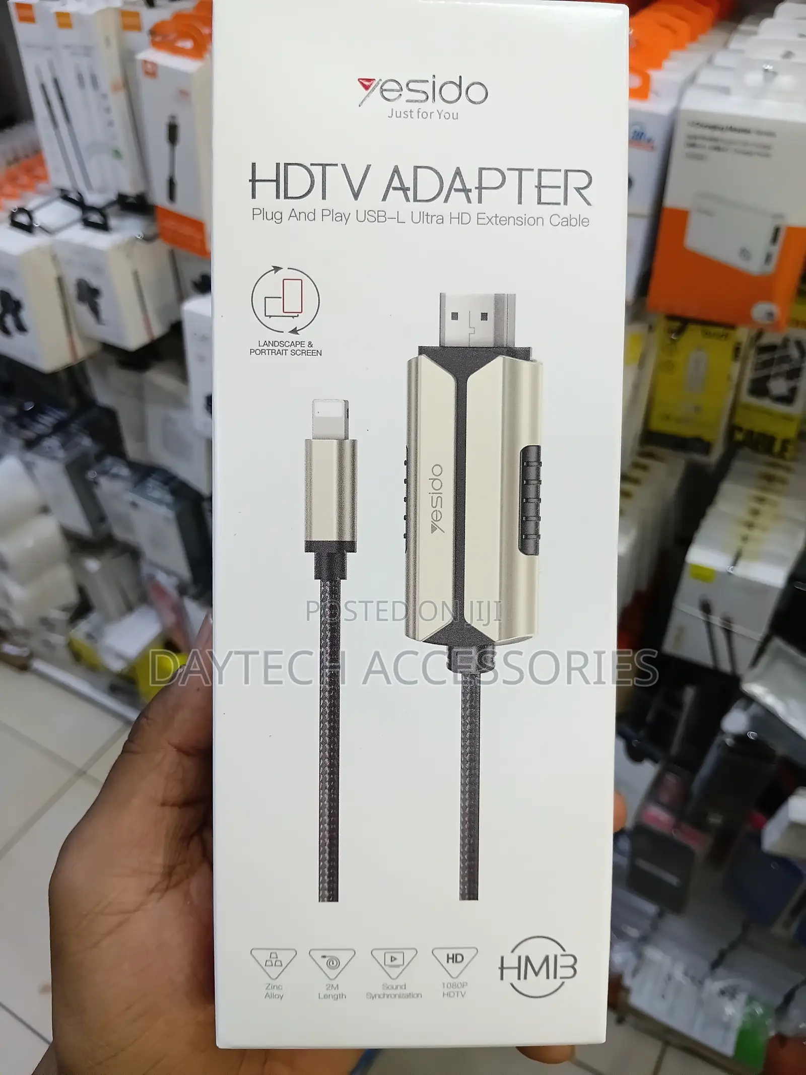 Yesido HM13 Lightning to HDMI HDTV Adapter Cable.