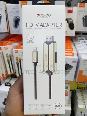 Yesido HM13 Lightning to HDMI HDTV Adapter Cable 2-Meter Braided Cable