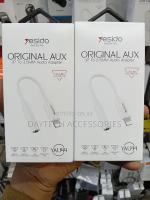 Yesido Adapter YAU44 Audio - Lightning to Jack 3,5mm - White