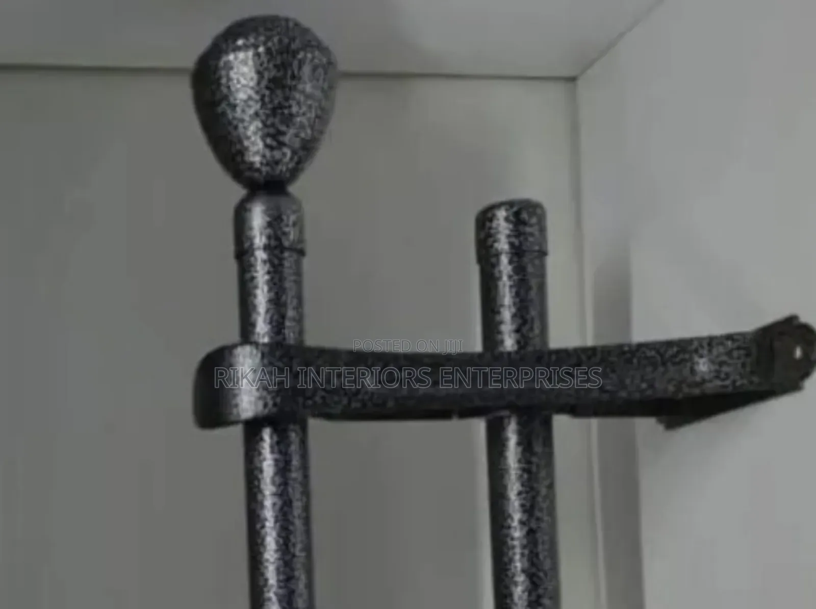 Powder Coated Jua Kali Curtain Rods Environmental Friendly Curtain Rod
