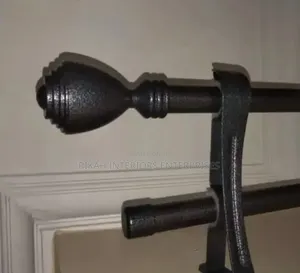 Powder Coated Jua Kali Curtain Rods Environmental Friendly Curtain Rod