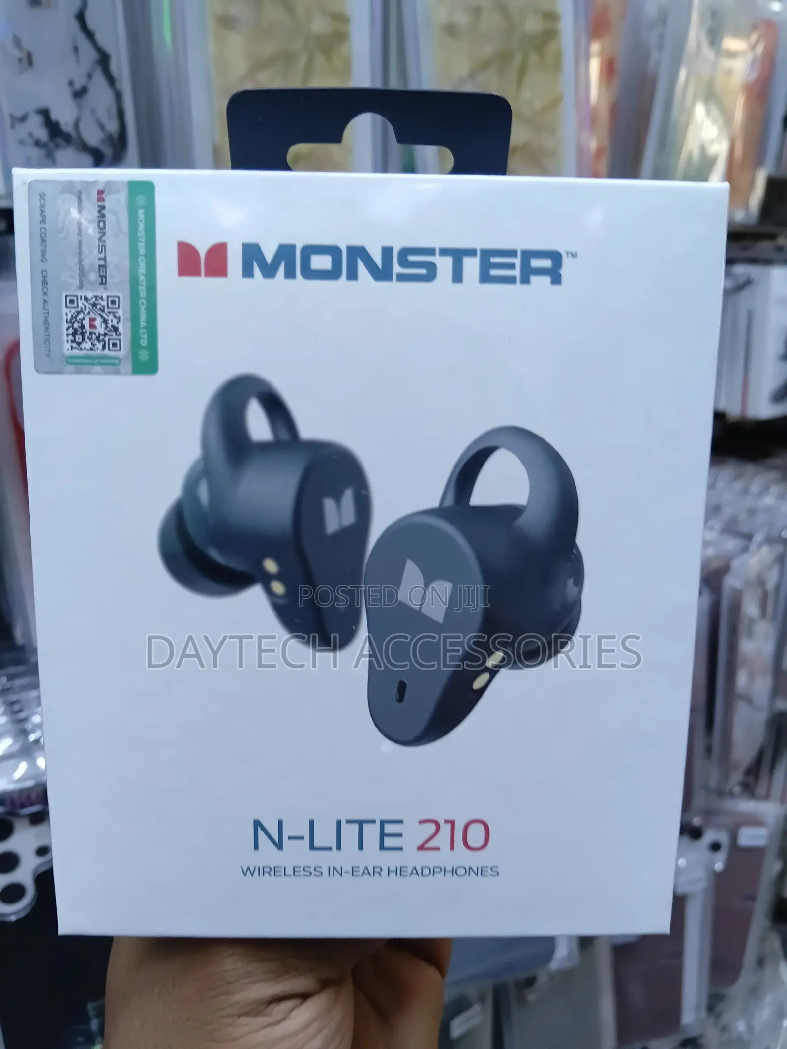 Monster N-Lite 210 Wireless Earbuds Bluetooth 5.4 Stereo Headphones.