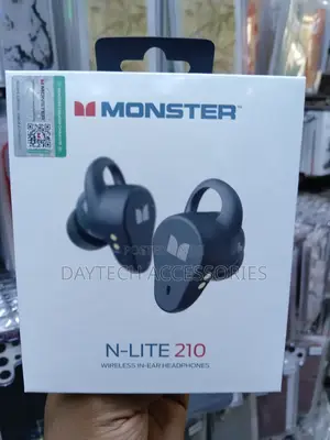 Monster N-Lite 210 Wireless Earbuds Bluetooth 5.4 Stereo Headphones.