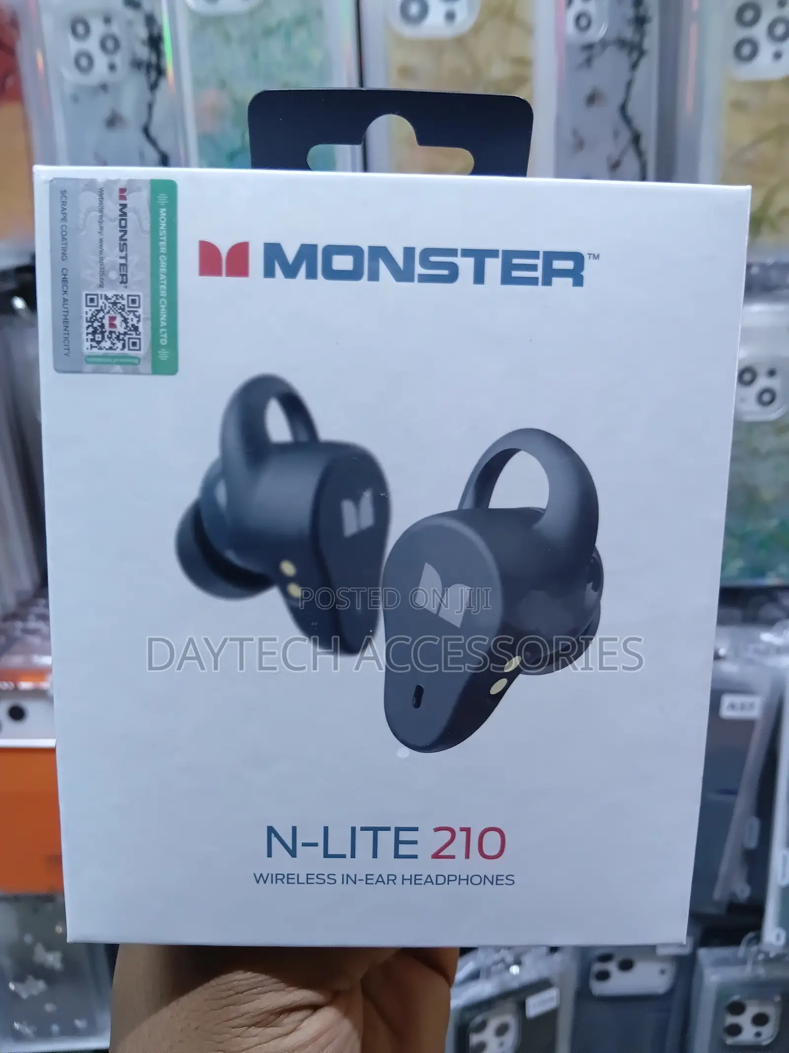 Monster N-Lite 210 Wireless Earbuds Bluetooth 5.4 Stereo Headphones.