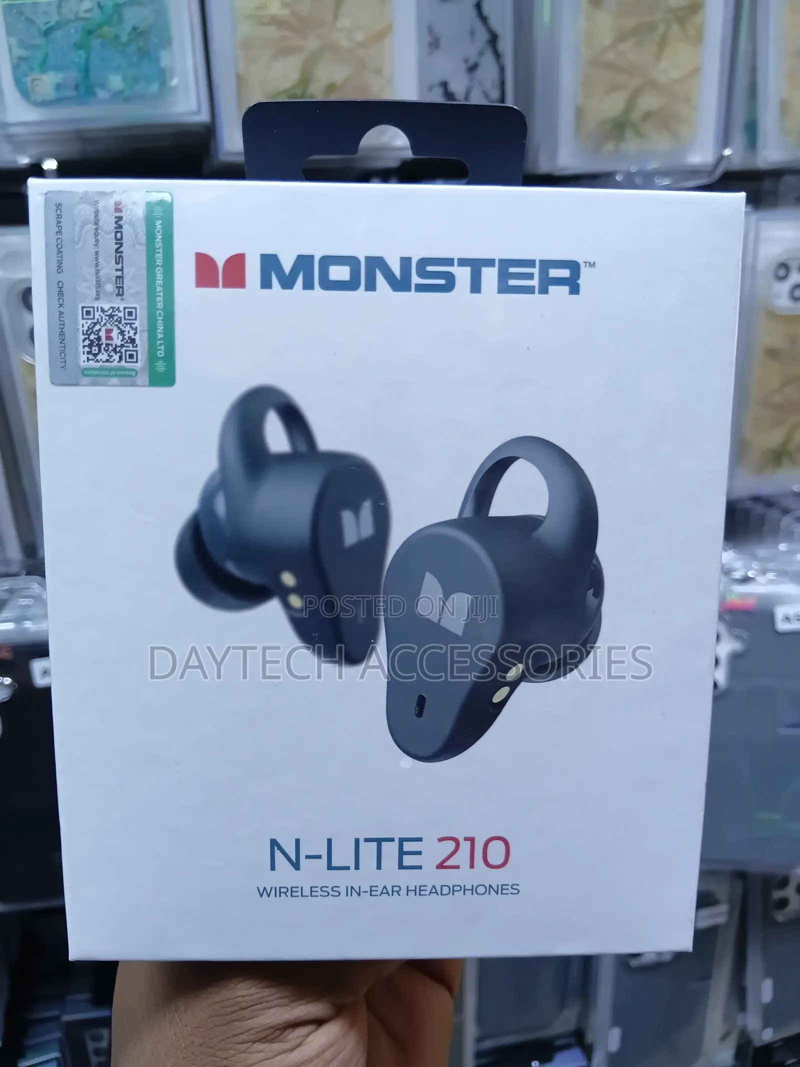 Monster N-Lite 210 Wireless Earbuds Bluetooth 5.4 Stereo Headphones.