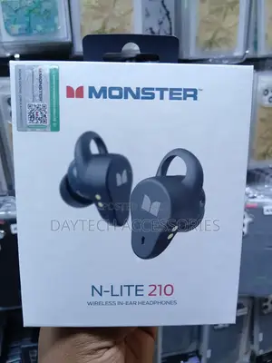 Monster N-Lite 210 Wireless Earbuds Bluetooth 5.4 Stereo Headphones.