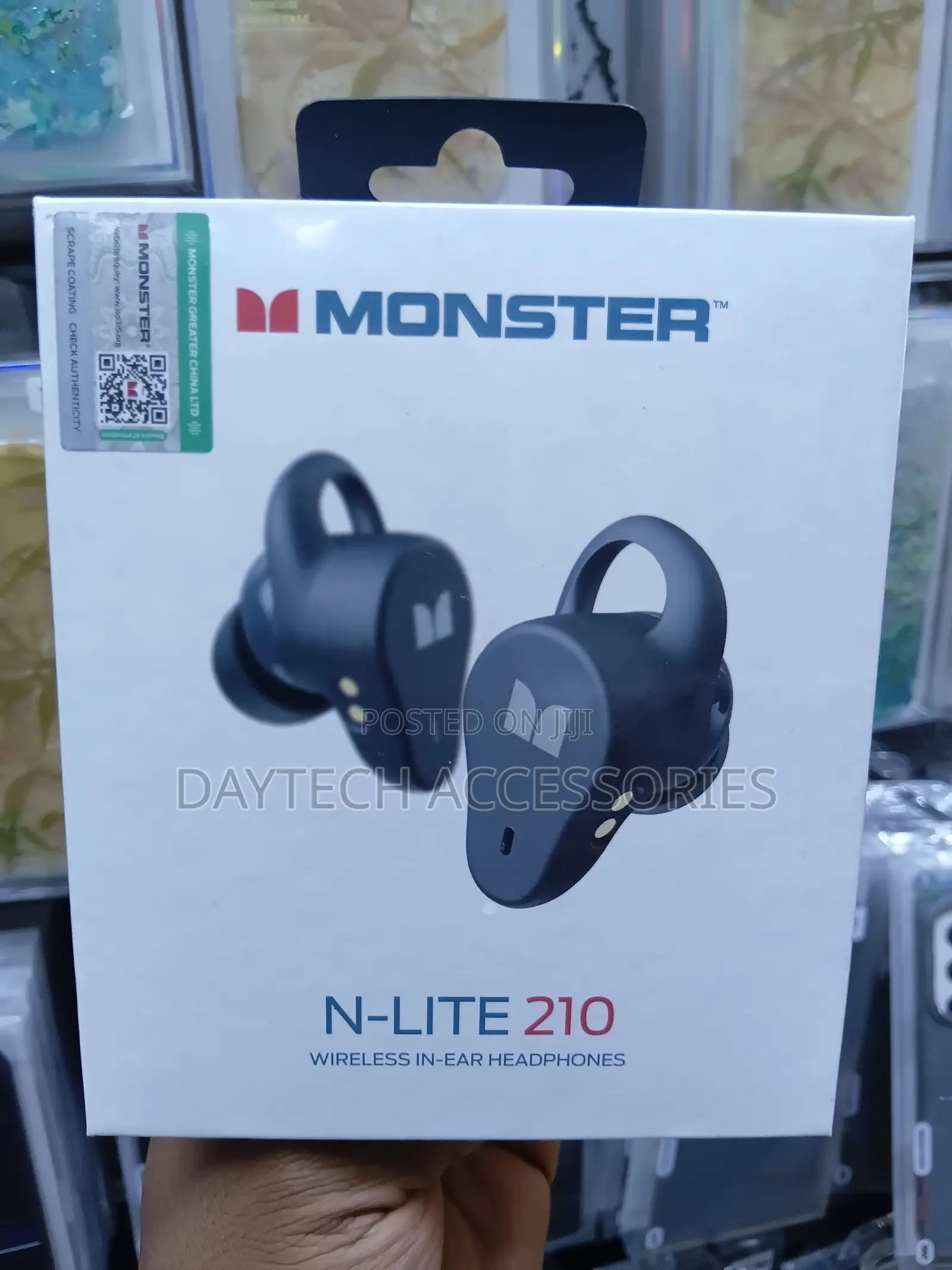 Monster N-Lite 210 Wireless Earbuds Bluetooth 5.4 Stereo Headphones.