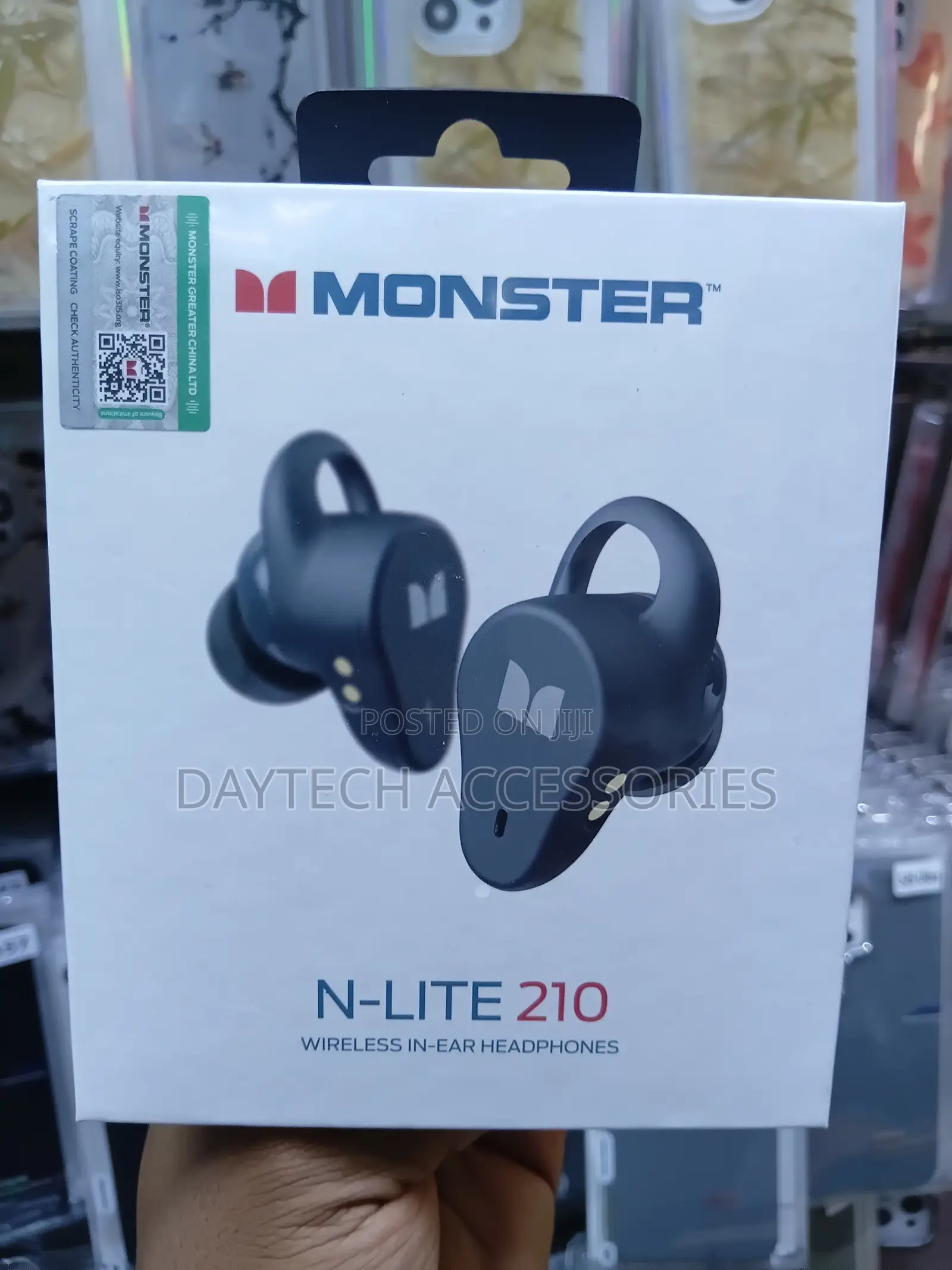 Monster N-Lite 210 Wireless in-Ear Earphones - Black