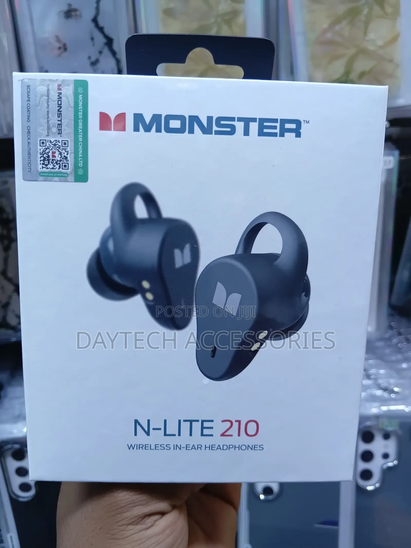 Monster N-Lite 210 Wireless in-Ear Earphones - Black