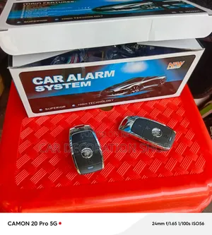 Generic 12v Car Alarm System With 2key Fob Remote Control