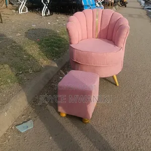 Matching Pedicure Seat and a Stool, Baby Pink 