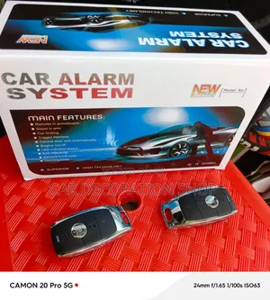 Car Alarm System With Automatic Central Door Locking When Driving