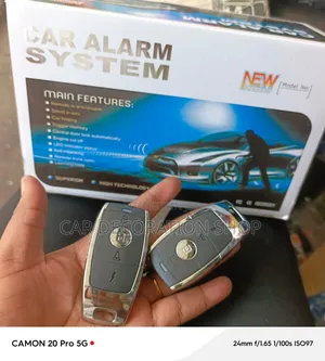 Car Alarm System With Luxury Aesthetic Remote Style