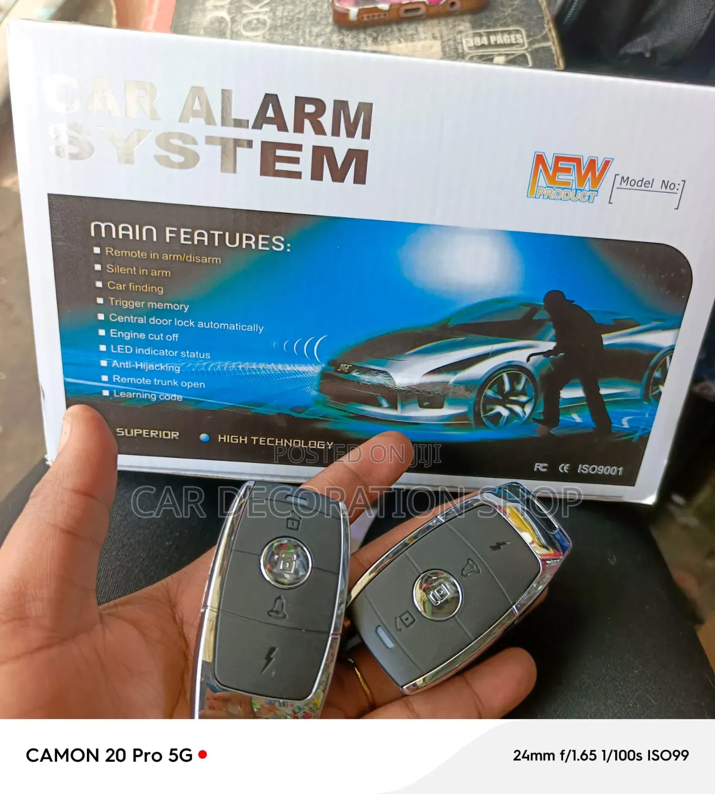 Universal Car Alarm System With Remote Lock/Unlock ,Car Finding 2keys