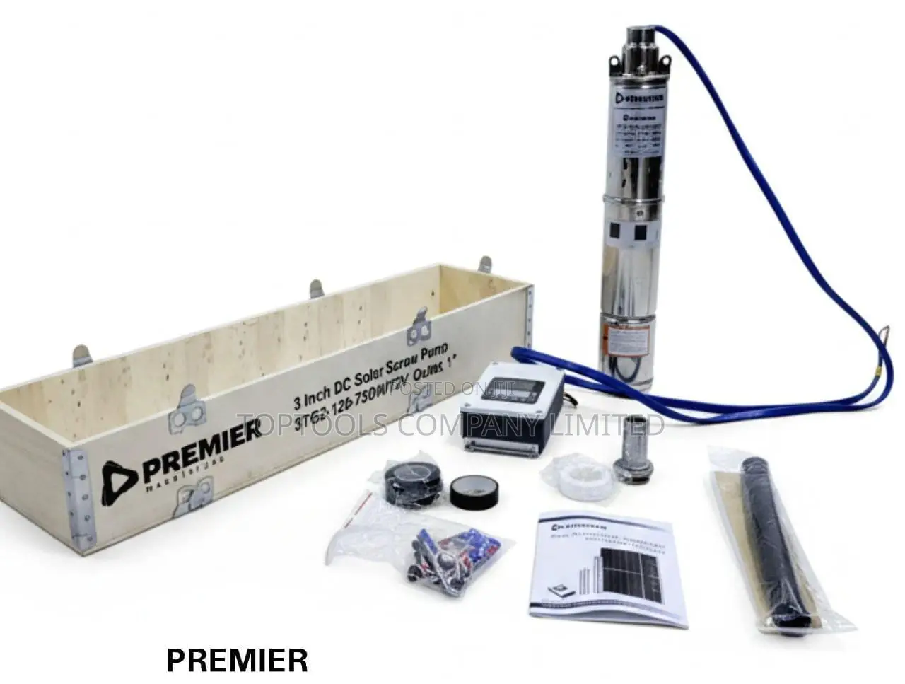 Premier Dc Solar Brushless Submersible Pump 72v 750w 120m 1inch