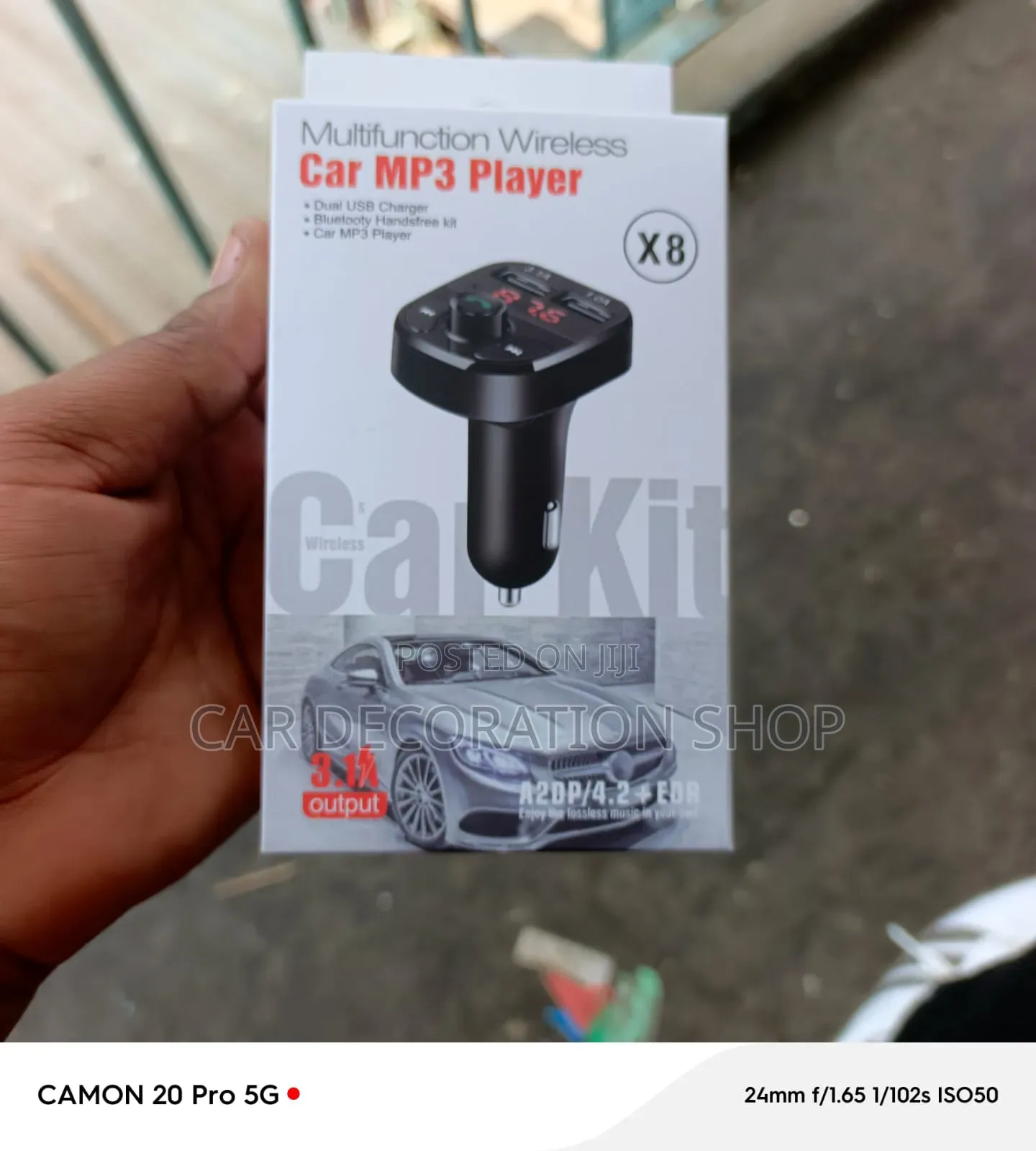 X8 Bluetooth Pairing FM Transmitter Multifunction USB Charger