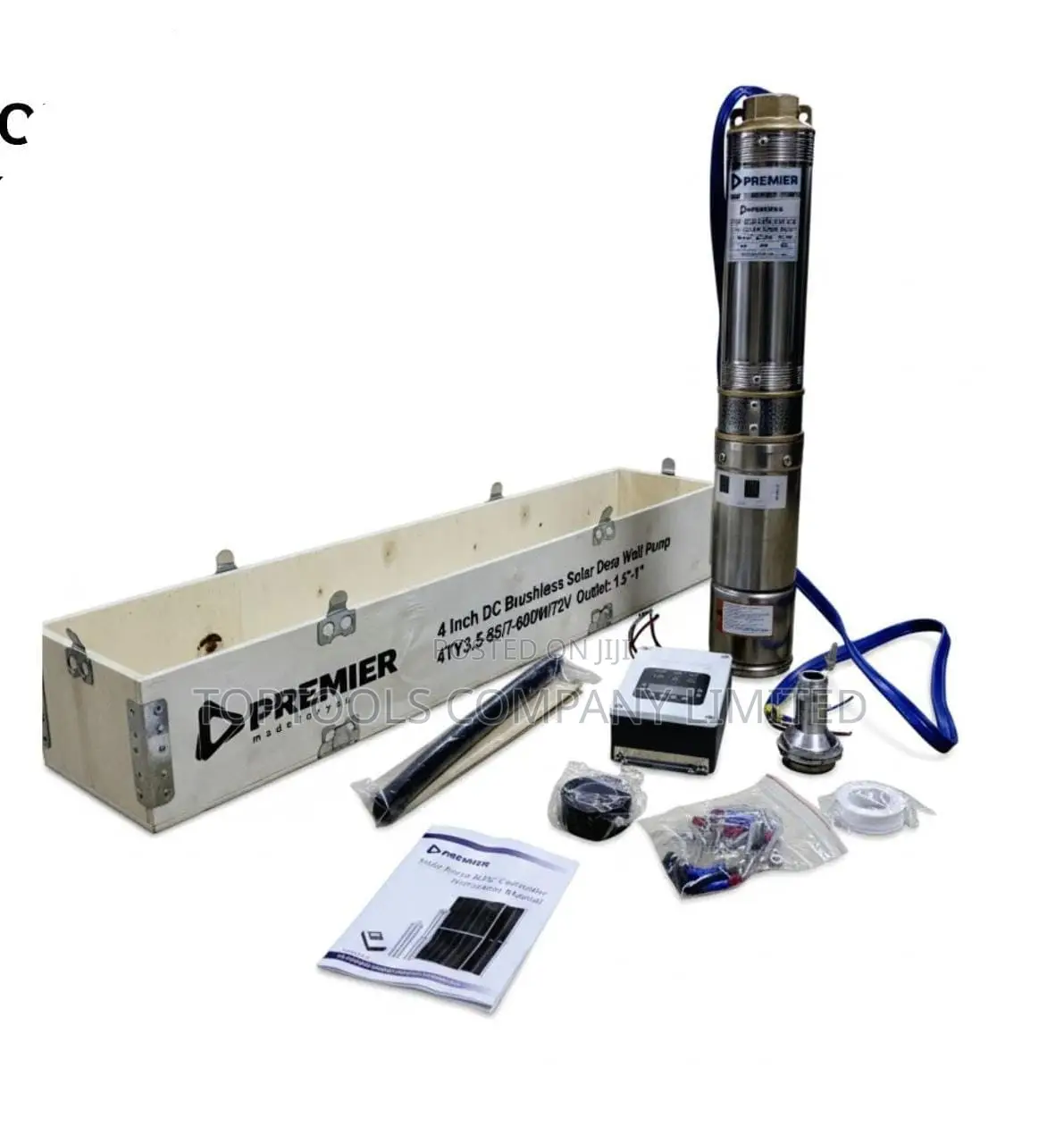 Premier Solar Dc Submersible Waterpump 65m 600w 72v