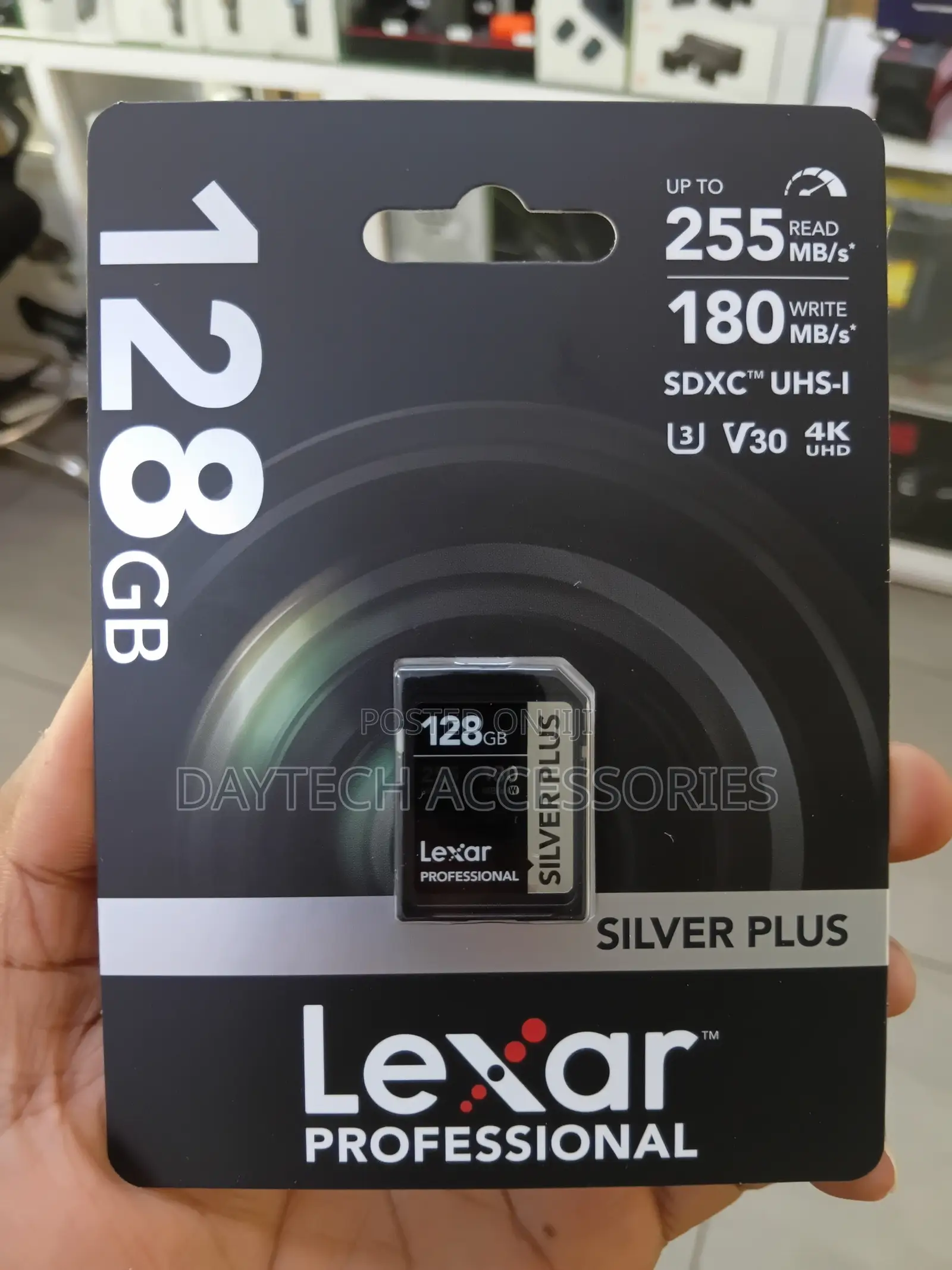 Lexar Silver Plus 128GB UHS-I V30 (205mb/S) SDXC Memory Card